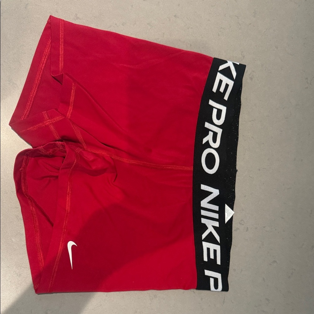 Nike Women's Red Athletic Shorts